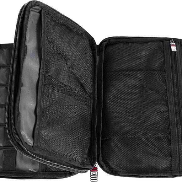 BUBM Electronics Double Layer Medium Storage/Travel Zip Case in Charcoal Gray - Picture 11 of 16